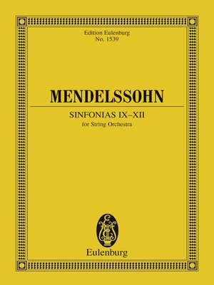 cover image of Sinfonias IX-XII